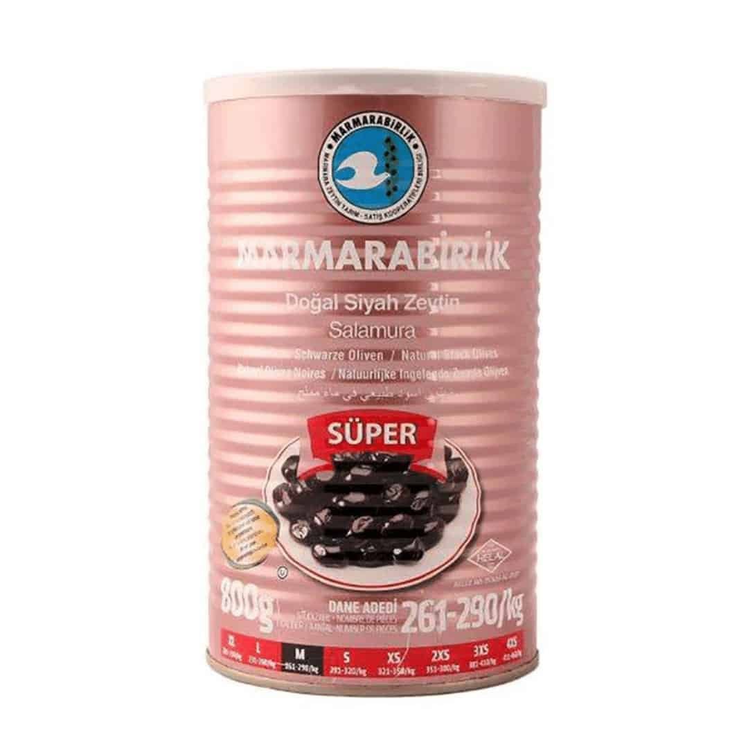 Marmarabirlik Dogal Siyah Zeytin - Natürlich Schwarze Oliven 1260g