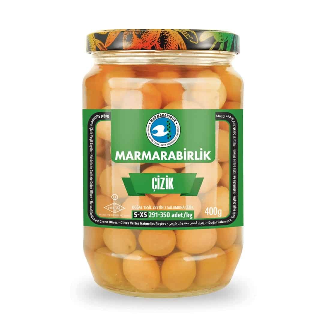 Marmarabirlik Çizik - Geritzte Grüne Oliven 670g